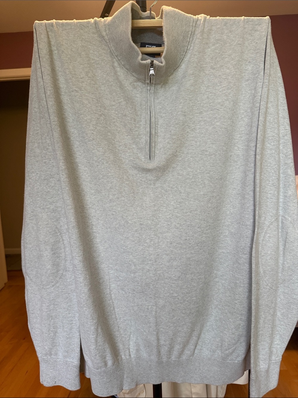 Cutter & Buck Light Gray Half-Zip Sweater